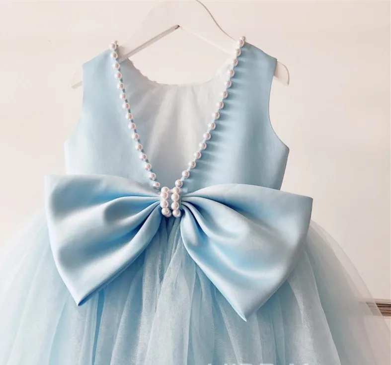 light blue infant dress