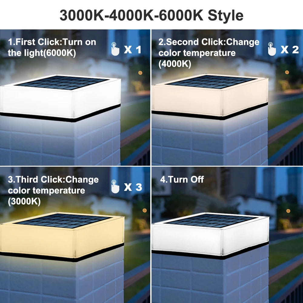 T-SUN 1 قطعة الطاقة الشمسية ضوء IP65 الشمسية LED ض...