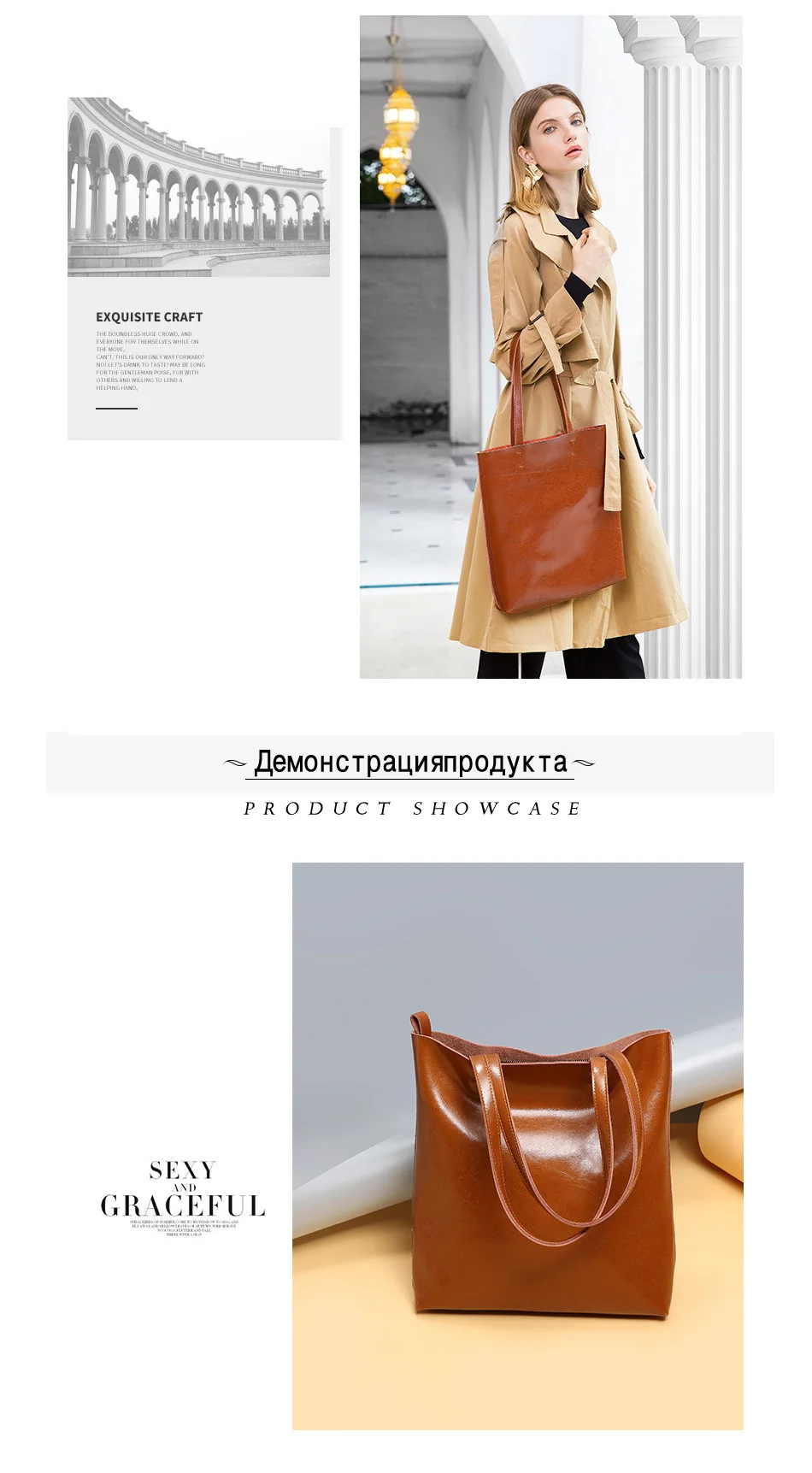 Zency Genuine Leather Vintage Women Shoulder Bag High Quality Fashion Brown Large Capacity Shopping Bags Black Tote Handbag