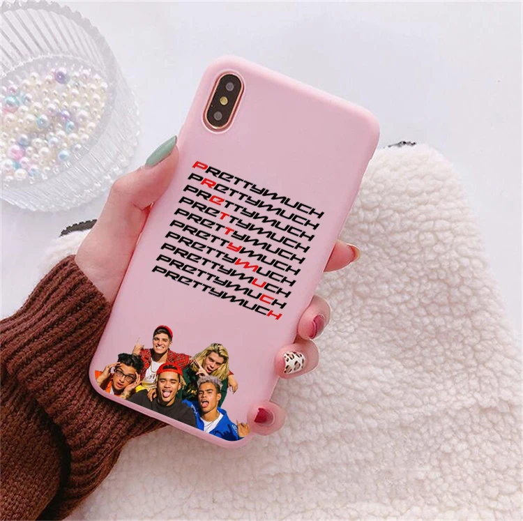 Мягкий силиконовый чехол PRETTYMUCH для iphone 6/6s, 6 Plus/6s Plus, 7/8, 7 Plus/8 Plus, X, XS, XR, XSMax