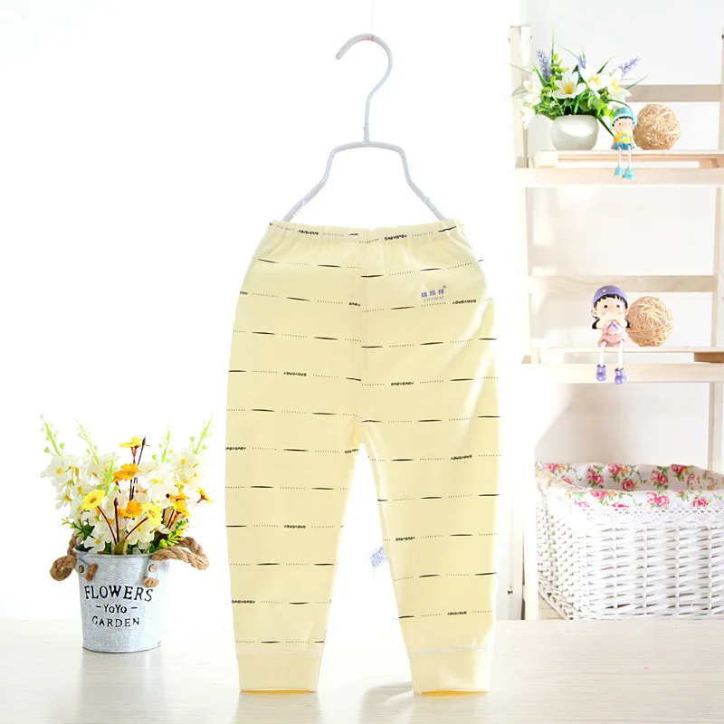 

Cotton Infant Single Long Johns 0-1-Year-Old Combed Cotton Newborn Babies' Trousers Can Open Crotch Newborns Base Knicker