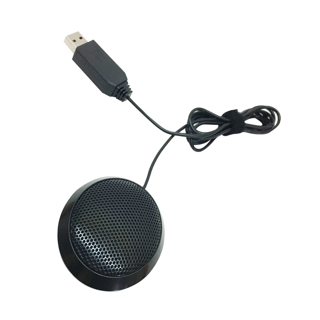 1 шт. USB вход микрофон Портативный черный стерео микрофон с проводом