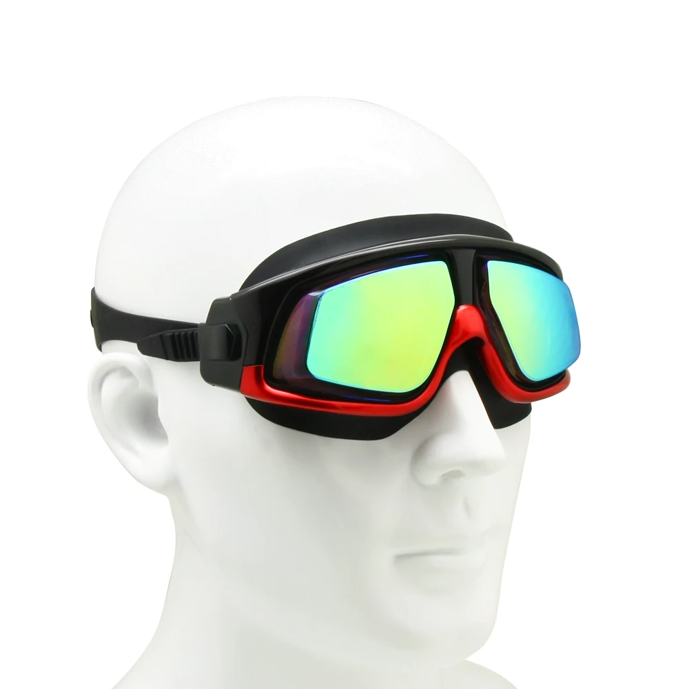 Swimming Goggles Big Vision Swim Goggles Myopia Hyperopia Water Sports Glasses Farsightedness Near Sighted Mask Anti-fog Earplugs