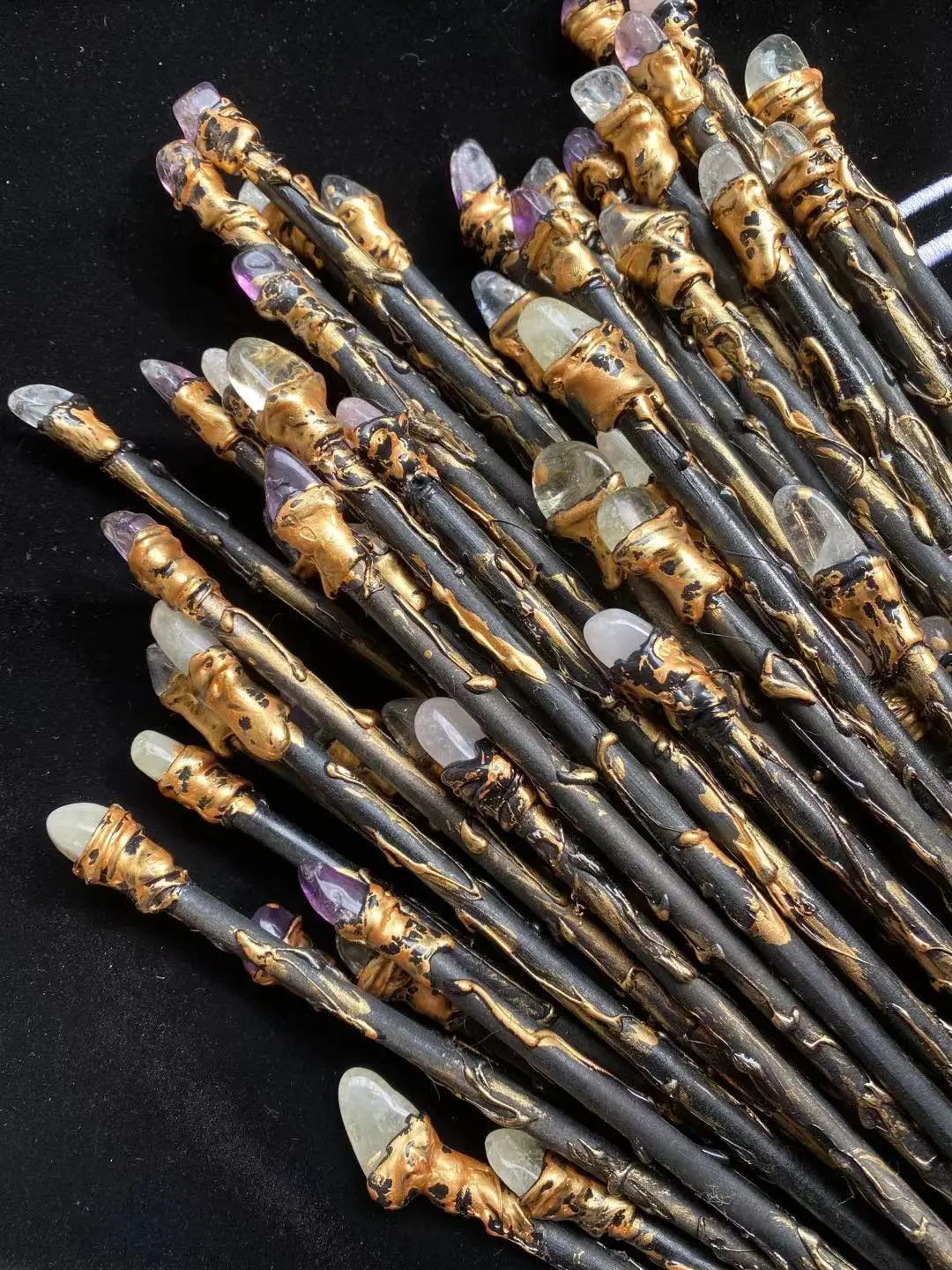 

White Crystal Scepter Magic Wand Fairy Stick Amethyst Props