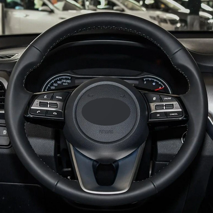 Черная искусственная крышка рулевого колеса для Kia K5 Optima Kia Cee 'd Ceed Kia Forte Cerato(AU