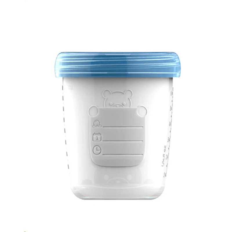 A Детское хранение грудного молока бутылка коллекция BPA бесплатные продукты пищевой PP Детское Питание Морозильник контейнер 180 мл емкость CL5608 - Цвет: A