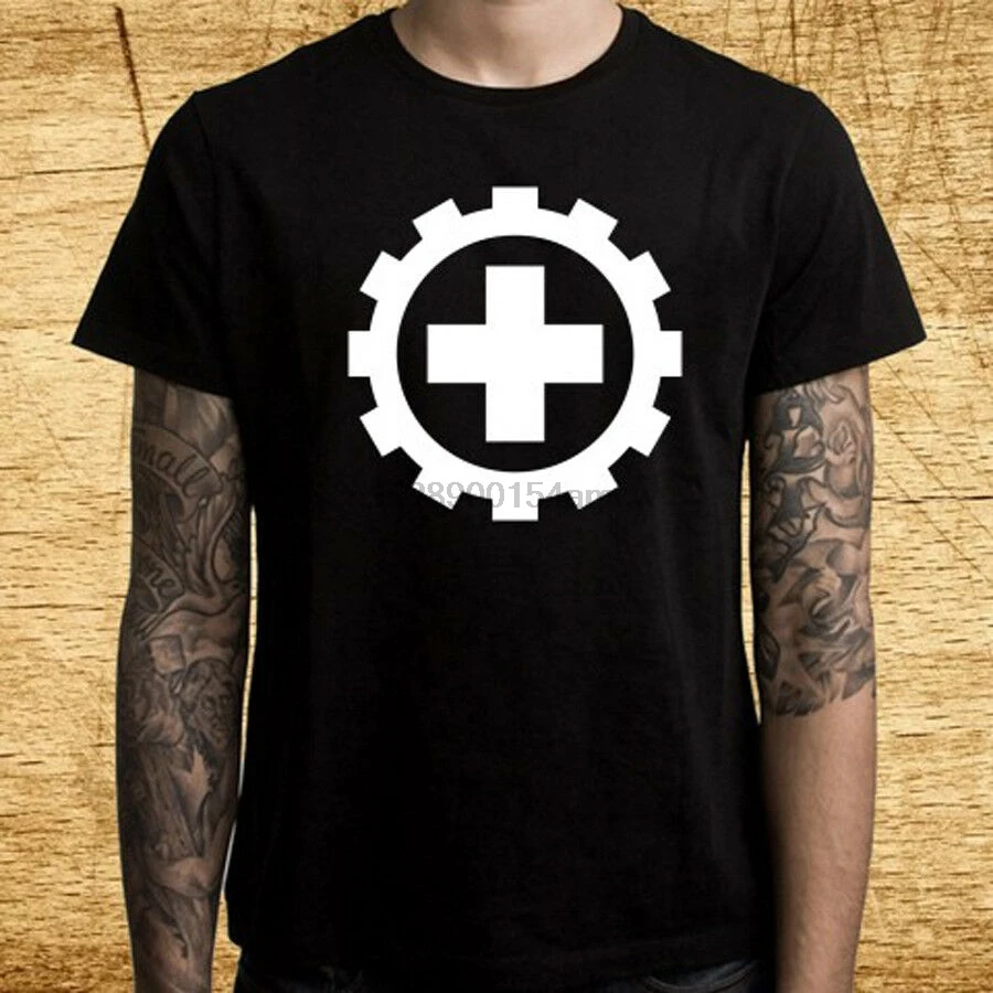 LAIBACH Music Group логотип мужская Черная Футболка размер S M L XL 2XL 3XL | Мужская одежда