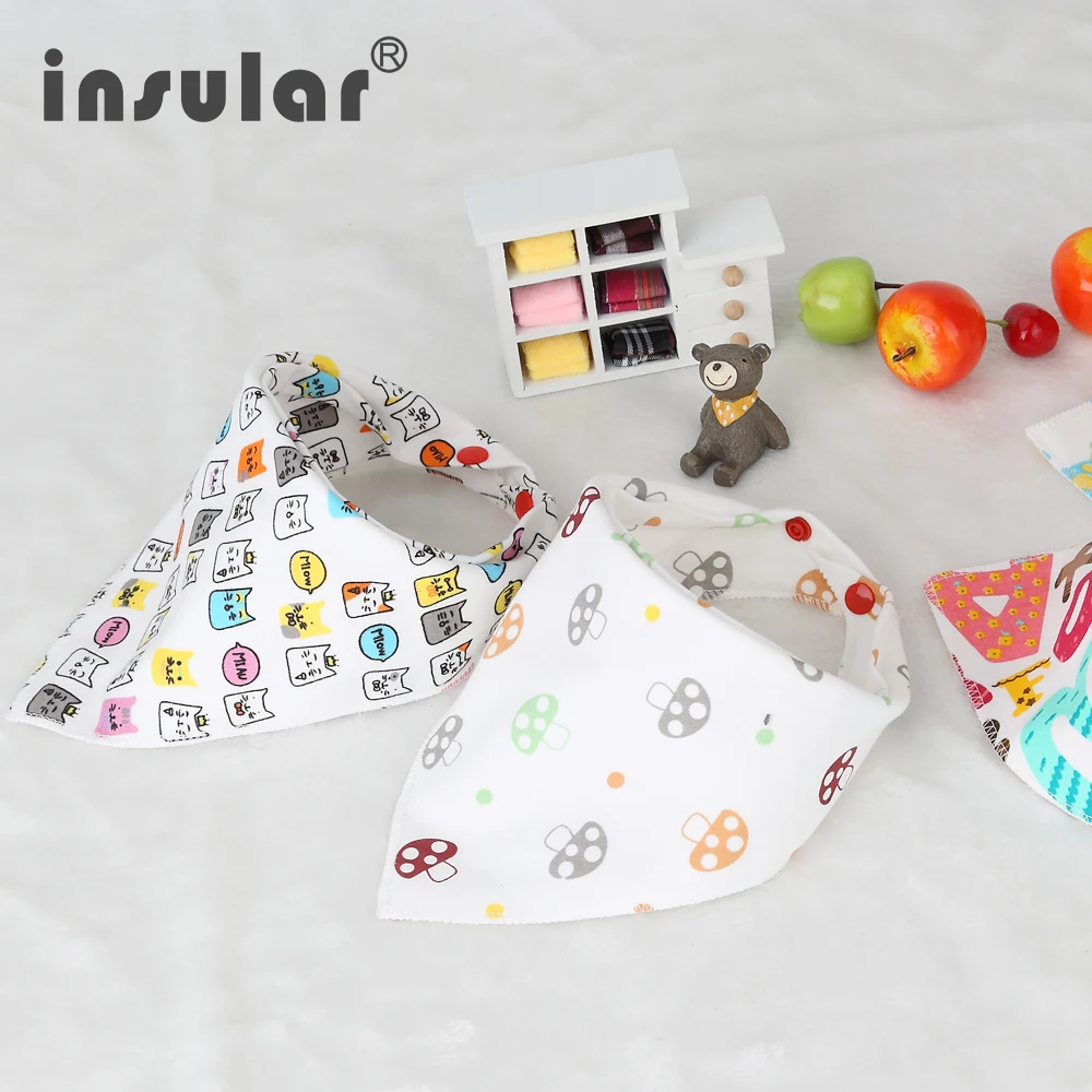 3 шт./1 комплект Детские хлопковые нагрудники|cloth shoulder|cloth tapecloth diaper |