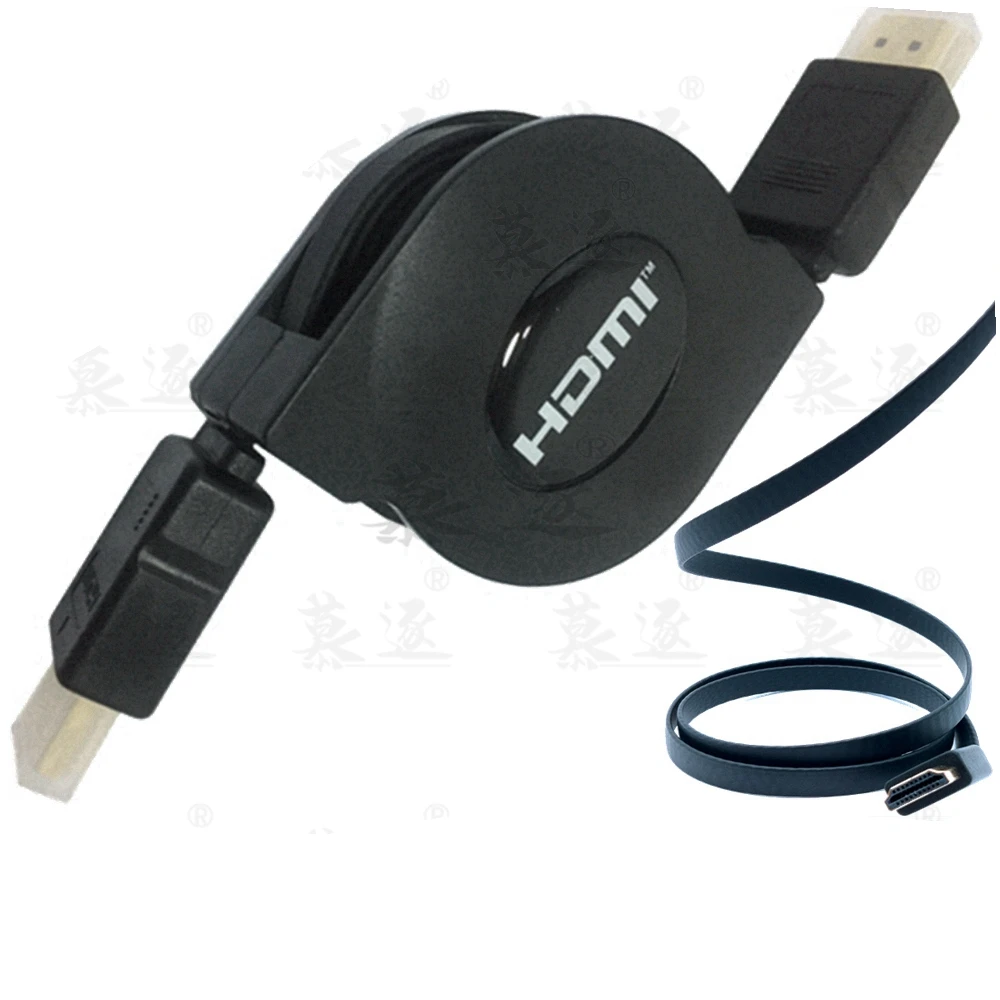 HDMI-совместимый с прямым углом HDMI и Micro штекер-штекер растягивающийся | Кабели HDMI -4001064373921
