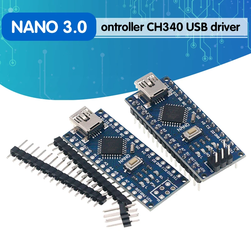 Nano Mini USB с Загрузчиком совместимый 3 0 контроллер CH340 драйвер 16 МГц v3.0 ATMEGA328P/168P для