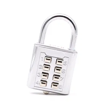 

Electroplating Stainless Waterproof Blind Password Lock 8-Bit Button Lock 4 Password Fixed Gym Cabinet U08S