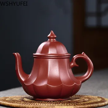 

WSHYUFEI Yixing Dahongpao purple clay teapot raw ore purple clay Handmade teapot kettle Chinese High-end tea set gifts 190ml
