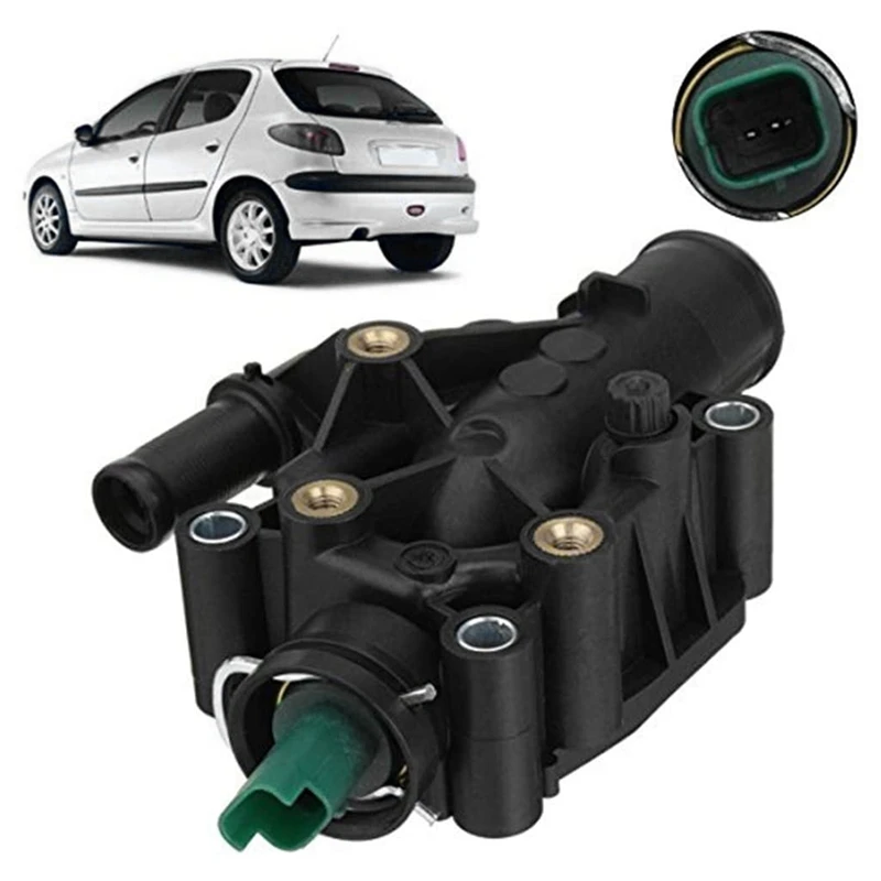 AP68 Car Thermostat HousingสำหรับPeugeot 206 1336 Z0 9647265980เครื่อง