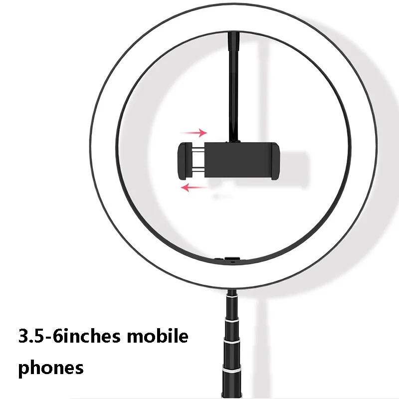 Новинка, Складные держатели для мобильных телефонов, светодиодный светильник с кольцом, настольная лампа, штатив для видеоблоггеров