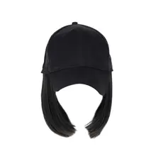 Женский короткий цельный парик Bobo Head из синтетических волос, бейсбольная шляпа с париками DXAA