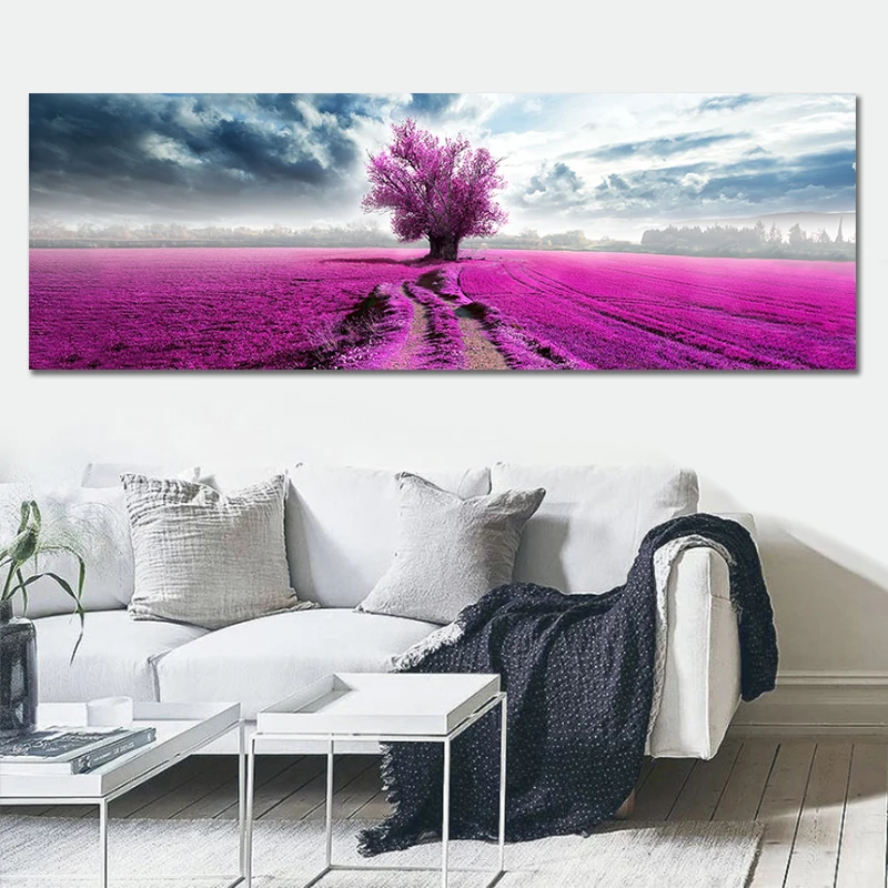 

Beautiful Lavender Pictures Art Bedroom Room Decoration For Gilrs Gift Modern Canvas Landscape Painting Printed Canvas Prints