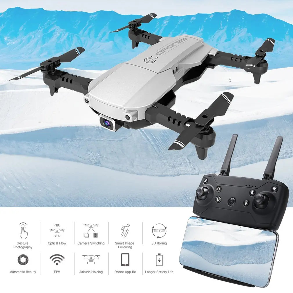LANSENXI-NVO складной 2,4 ГГц WiFi FPV Дрон 4K камера RC Дрон в режиме реального времени Трансмиссия самолет игрушка с 3 батареями
