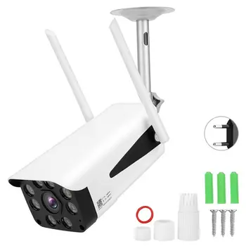 

1080P HD 4G WiFi IP66 Waterproof Camera Two-Way Radio Night Vision Security Cam EU Plug 100-240V security camera