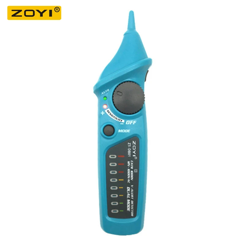 ZOYI ZT-DB01 Non-Contact Voltage Detector AC Voltage Tester Pen With LED Light Voltage Indicator Adjustable Sensitivity 12-1000V
