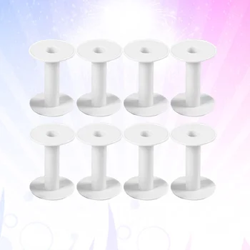 

20 pcs Empty Wire Spools White Thread Spool Craft Spools for Cord Rope Chain Sewing