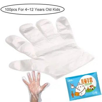 

100pcs Vinyl Disposable Gloves Powder Free Latex Free For Kids Kitchen Gloves Household Cleaning Food Glove DropShip
