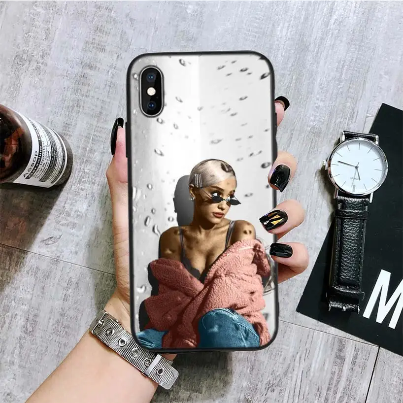 Черный чехол для IPhone 11 Pro XS MAX XR 7 8 6 6S Plus X 10 Ten 5 5S SE Coque Shell