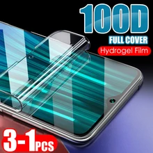 1-3 шт 100D полное покрытие Гидрогелевая пленка для Xiaomi Redmi K20 Note 7 8 Pro Защита экрана для Redmi K20 7A 7 мягкая пленка не стекло