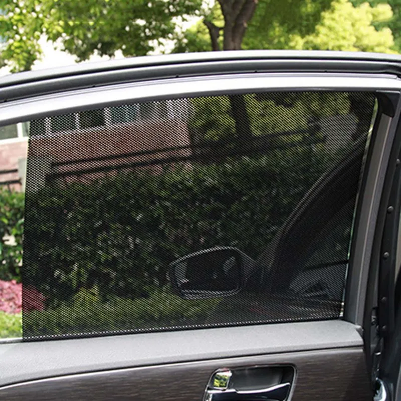 2 шт./компл. стайлинга автомобилей окно наклейка из фольги Солнцезащитная шторка для автомобиля с роликовым механизмом авто автомобиль