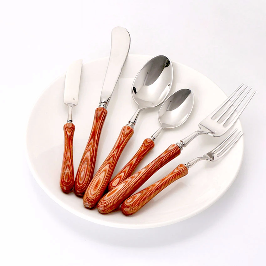 

Hot Sale Dinner Set Cutlery Knives Forks Spoons Kitchen Dinnerware Reusable Silverware Stainless Steel Home Party Tableware Set