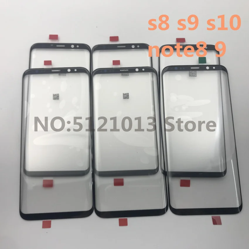 Оригинальная новая передняя Сенсорная панель дигитайзер стекло для Samsung Galaxy S8 S9+ plus NOTE 8 9 S10+ plus внешнее стекло крышка объектива