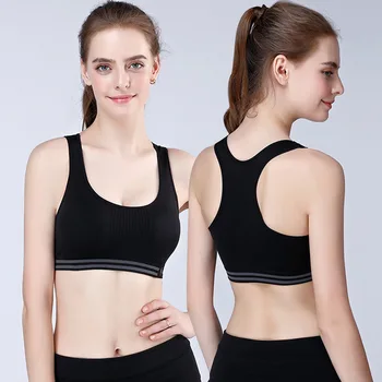 

Women Sports Bra Push Up Padded Shockproof Gym Fitness Athletic Running Yoga Vest Sport Underwear Oversized XL