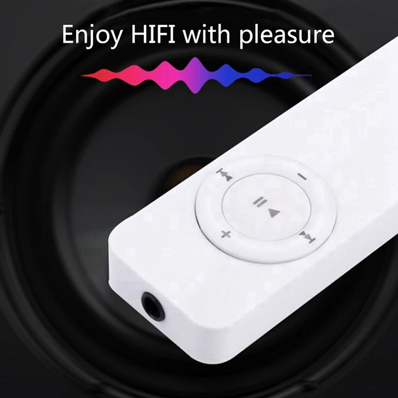 2 шт Портативный USB Спорт U диск мини Mp3 музыкальный плеер Поддержка 32 Гб TF карта(белый и розовый