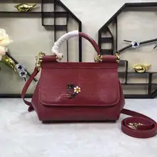 Новая цветная сумка с бриллиантовым цветком, сумка из воловьей кожи с текстурой ящерицы на одно плечо, маленькая сумочка