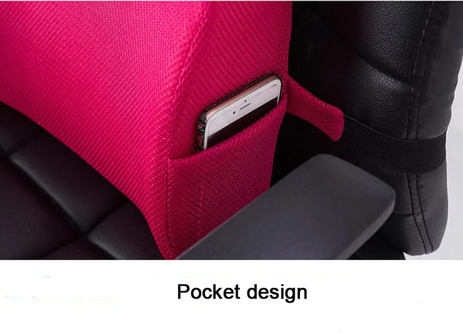 Office chair with buckle pillow with anti-slip particle pad anti-hemorrhoids car seat backrest pillow pregnant woman lumbar pad