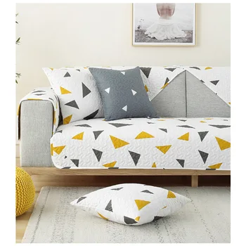

Cotton Sofa Towel Cover Cushion Four Seasons Universal Couch Modern Non-slip Elastic Quilting Cushion Seat Covers Living Room
