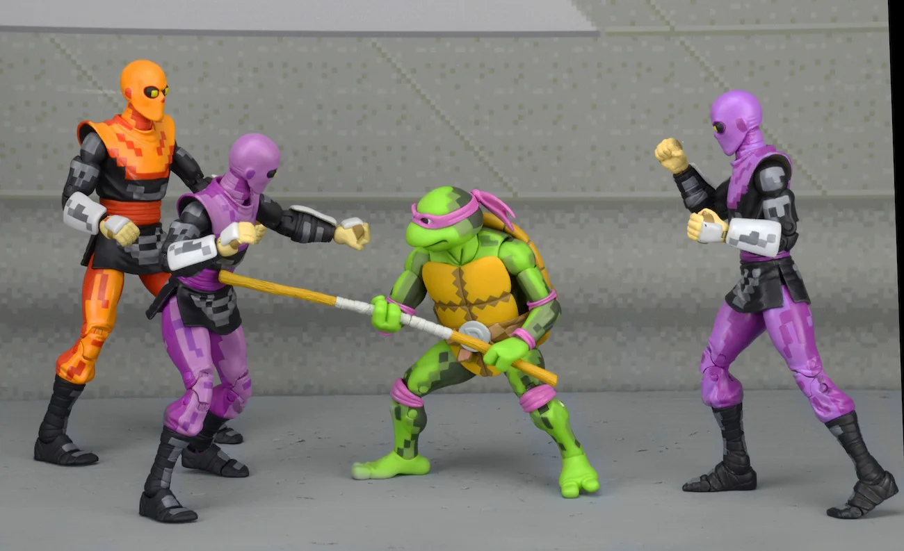 Настоящий NECA Черепашки-ниндзя набор ниндзя Slade ninja Ограниченная серия SDCC Garage Kit Игрушка