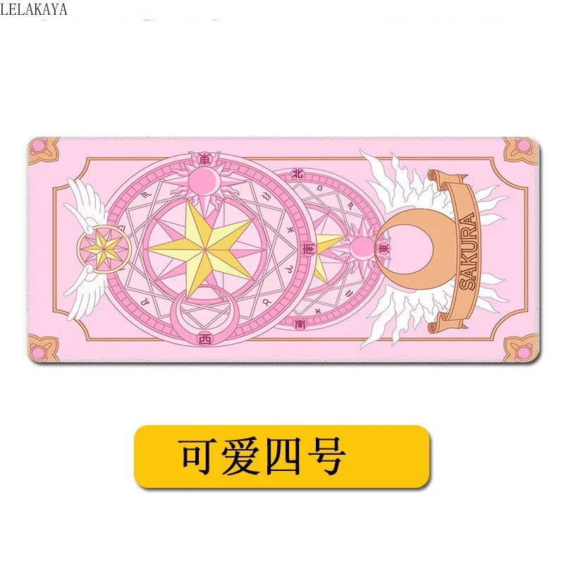 Cardcaptor Сейлор Мун Аниме Фигурка резиновые с принтом компьютер ноутбук коврик для мыши креативный искатель карт Sakura клавиатуры коврик