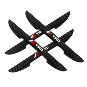 

4PCS Car styling Anti-collision Door Side Edge Protective Sticker Guard plate Handle Cover for Toyota TRD VIOS avensis auris