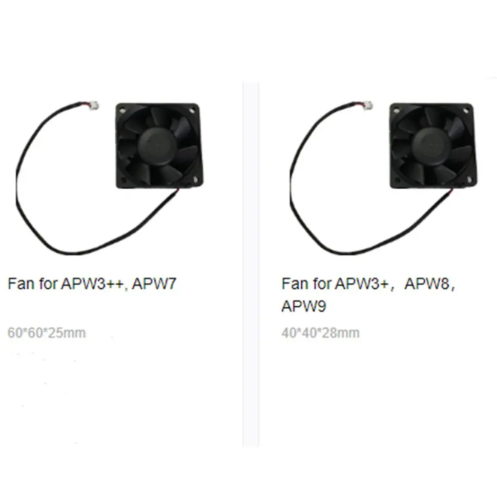 Оригинальный кулер 40*40*28 мм для ANTMINER APW3 + APW8 APW9 60*60*25 APW7|Запасные части| |