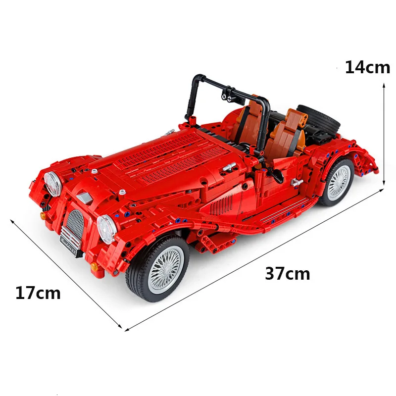 1141pcs CADA Jalopy Roadster Classic Car Creator Technic Машинки Игрушки Модели Строительные блоки кирпичики город модели DIY игрушки для детей мальчиков - Цвет: 1141pcs