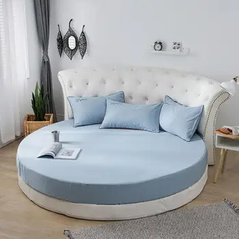 

Cotton Mattress Cover Round Bed Protector for Bedding 220cm Diameter