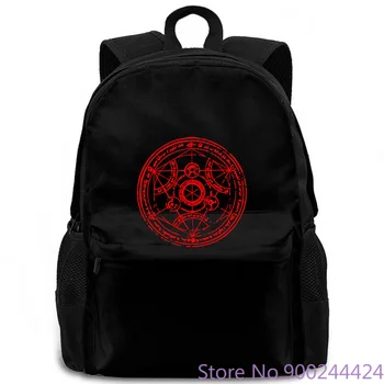 

Newest Letter Print Transmutation - Fullmetal Alchemist, Full Metal Alchemist women men backpack laptop travel school adult
