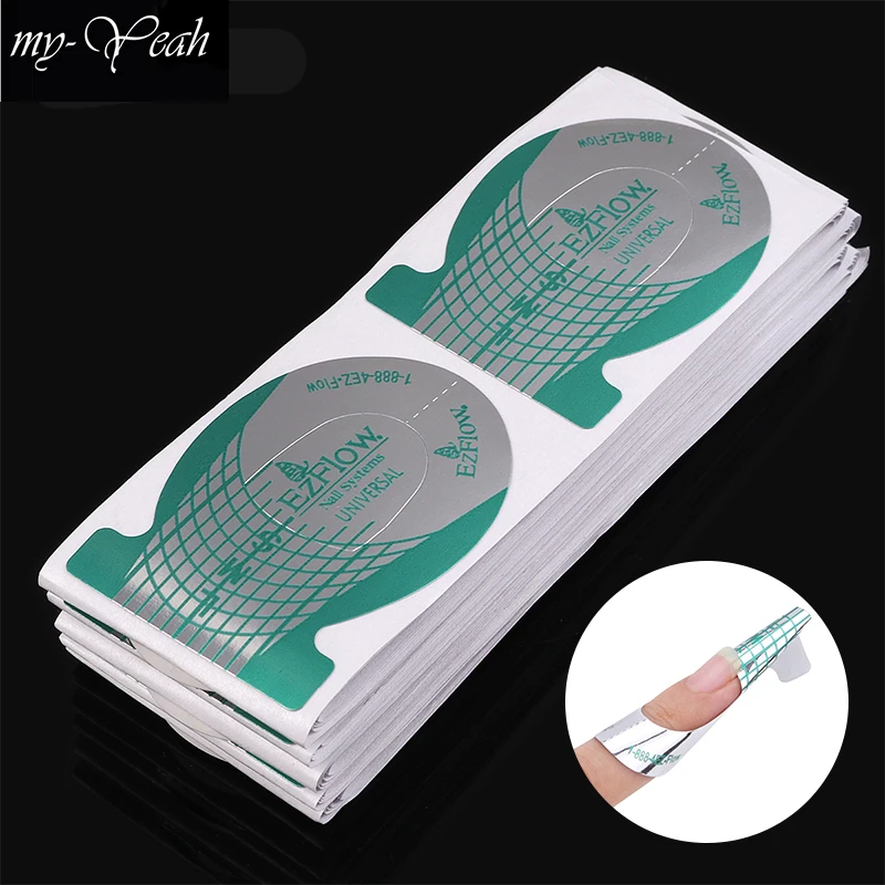 100 шт. рыбы Форма Nail Art французский акриловые УФ гель Советы Расширение строитель
