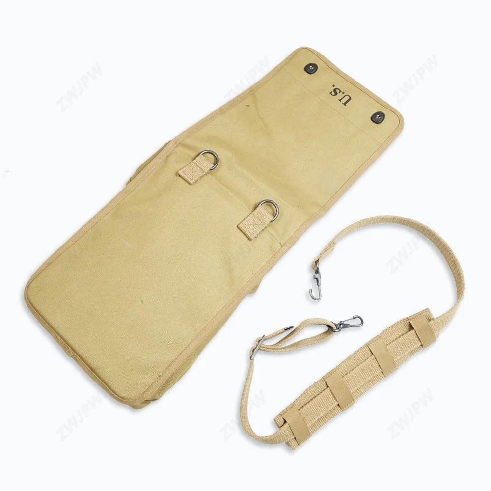 US Map Case Shoulder Bag Canvas Khaki WW2 Reproduction