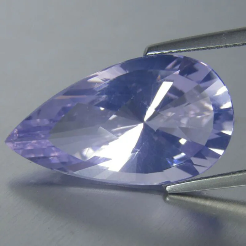 Higt Quality Lavender Moon Quartz 7x9mm Pear Faceted Stone Standard Szie
