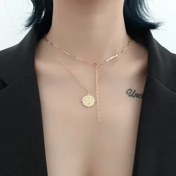 

Real 925 Sterling Silver Neck Chain Necklaces For Women, Natural White Freshwater Pearl Necklace Woman Gold Color Fine Jewelry