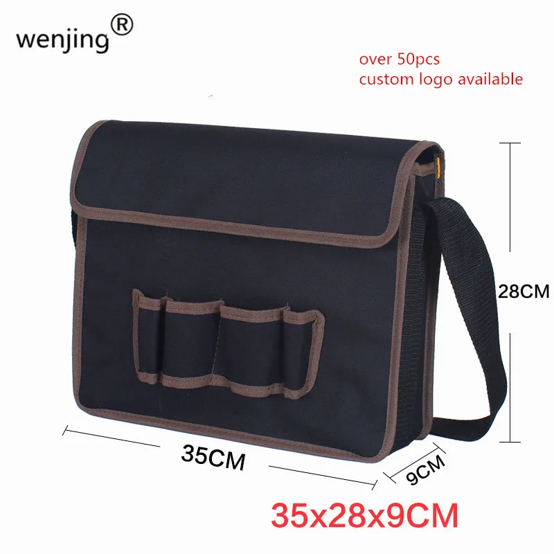 

wholesale Tool Case 600-D Polyester Material 14" Bag Electrician oxford Canvas scissors Tool Bag