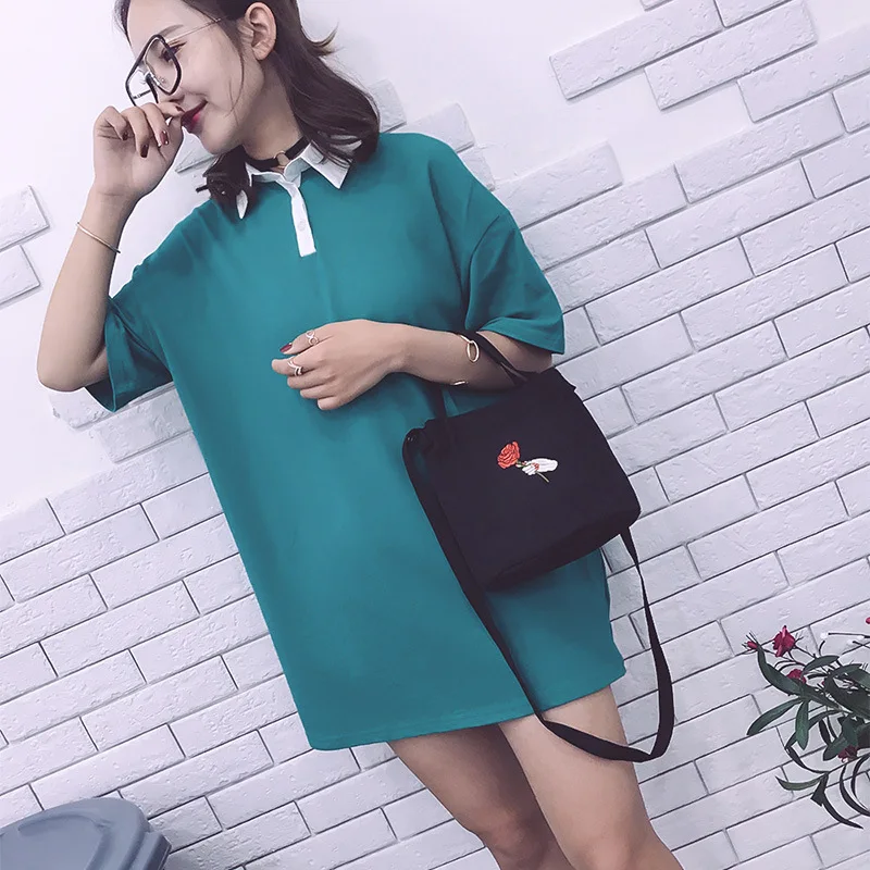 New Style Summer Canvas Bag Fashion Small Bucket Cartoon Solid Color Candy-Colored WOMEN'S Bag Literature And Art Mini Cross-bod