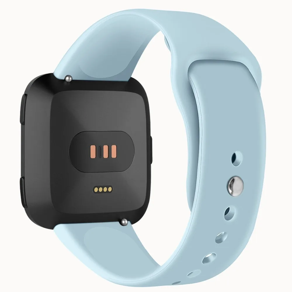 Высококачественный однотонный Браслет для Fitbit Versa 2/Versa Lite водонепроницаемый сменный мягкий силиконовый ремешок для часов Correa