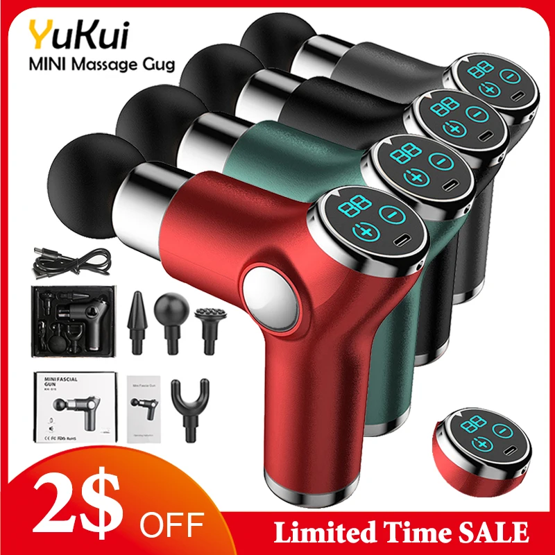 Muscle Massage Gun Mini Pocket 32 Speed vibration Electric Back neck Massager Gun For Body Deep Relief Pain Massage pistol